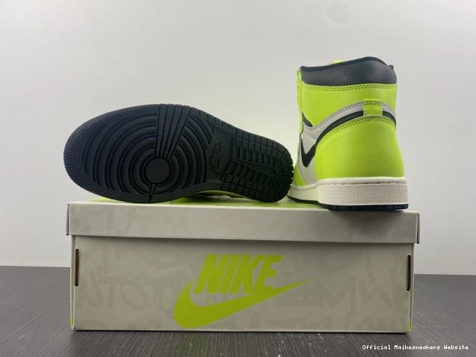 Official Maikesneakers 1 OG High Volt Jordan Air 555088-702 0729